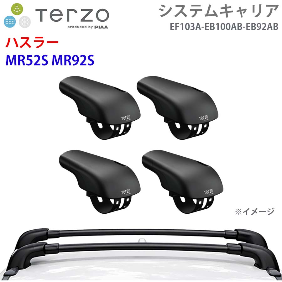 TERZO テルッツォ システムキャリア ハスラー MR52S MR92S 一台分 EF103A EB100AB EB92AB フット エアロバー E1E1｜NyaaaLinks