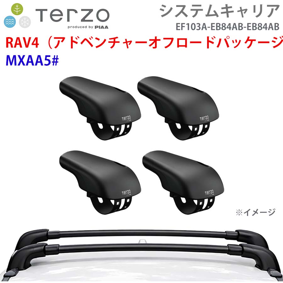 TERZO テルッツォ システムキャリア RAV4（アドベンチャーオフロードパッケージ） MXAA5# 一台分 EF103A EB84AB EB84AB フット エアロバー E1E1