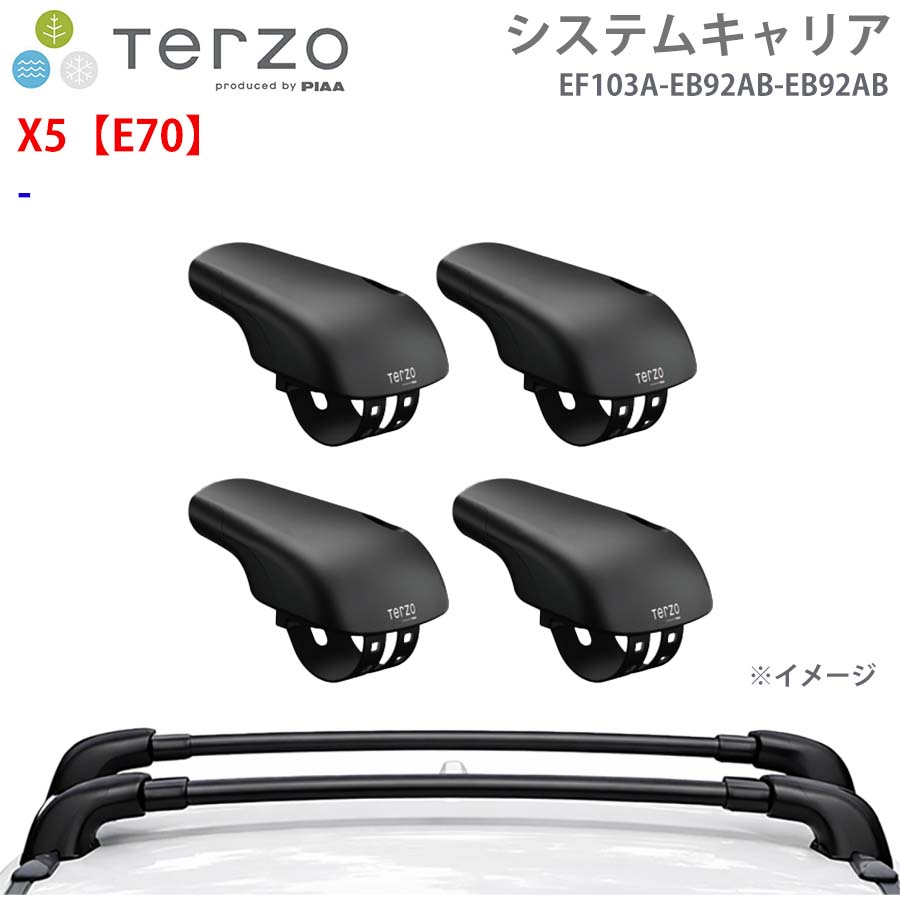 TERZO テルッツォ システムキャリア X5【E70】 一台分 EF103A EB92AB EB92AB フット エアロバー E1E1 24,281円