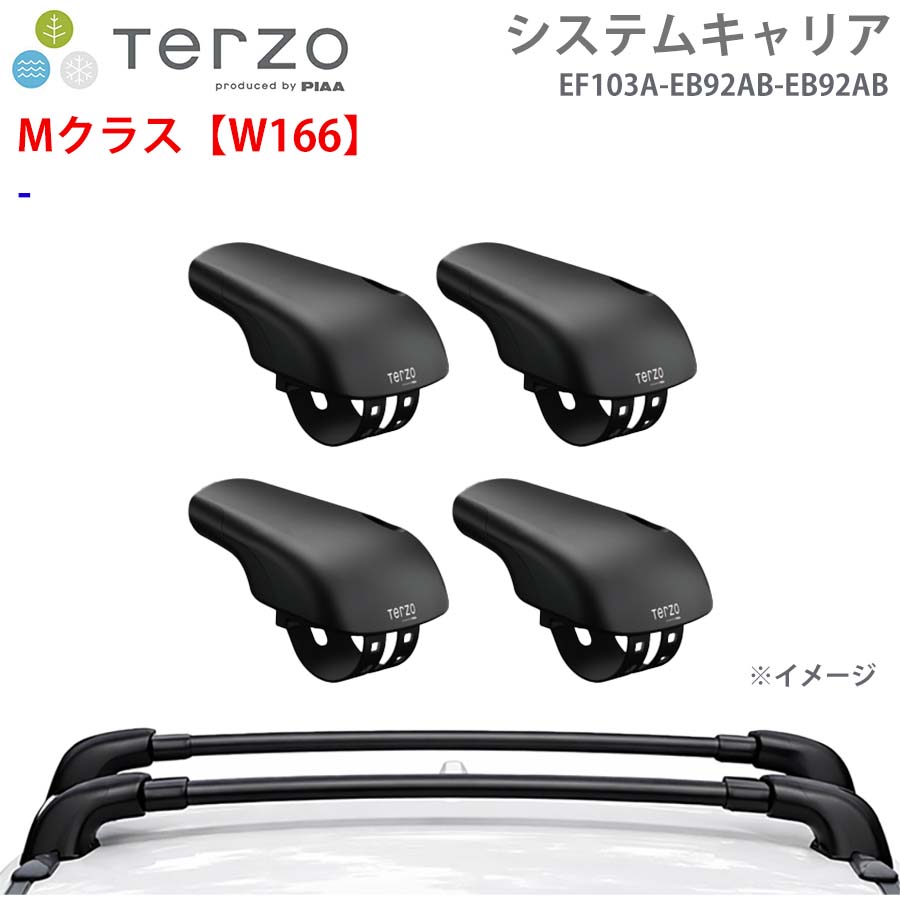 TERZO テルッツォ システムキャリア Mクラス【W166】 一台分 EF103A EB92AB EB92AB フット エアロバー E1E1