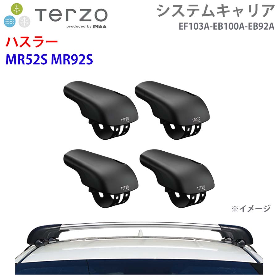 TERZO テルッツォ システムキャリア ハスラー MR52S MR92S 一台分 EF103A EB100A EB92A フット エアロバー シルバー E1E1|NyaaaLinks