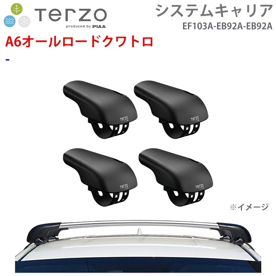 TERZO テルッツォ システムキャリア A6オールロードクワトロ 一台分 EF103A EB92A EB92A フット エアロバー シルバー E1E1|NyaaaLinks