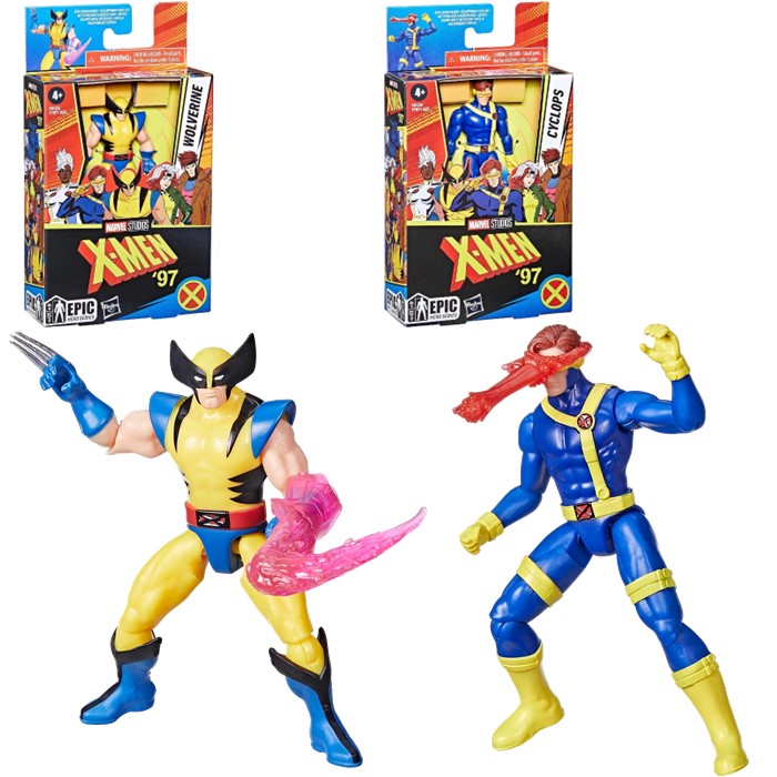 ハズブロ MARVEL マーベル エピックヒーローシリーズ X-MEN '97 アクションフィギュア 2体セット サイクロップス ウルヴァリン アメコミ ヒーロー ヴィラン おもちゃ 玩具 人形 グッズ 誕生日 クリスマス プレゼント画像