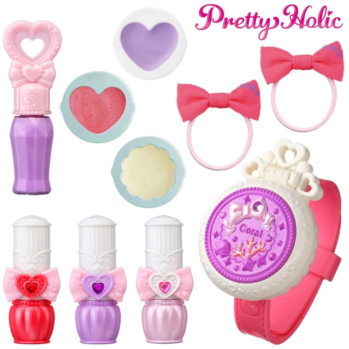 トロピカル〜ジュ! プリキュア Pretty Holic キュアコーラル ラブリーキュート コスメセット その他 全6種セット 【送料無料 沖縄・離島除く】画像