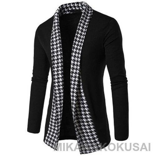 父の日 ジレー メンズ ジレー 編み物 ジレー トップス メンズ流行り物 肩かけ 長袖 今めかしい メンズ流行り物 トップス メンズ流行り物