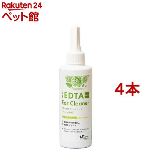 PE EDTAイヤークリーナー 菩提樹ペパーミントの芳ばしさ(200ml*4本書き割り)