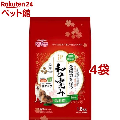 JP表現スタイル 和の究み 素粒子 低あぶら身 1歳から(1.8kg*4袋仕掛ける)【ジェーピースタイル(JP STYLE)】