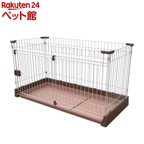 【楽天市場】お手入れらくらく サークル L ブラウン(1コ入)：楽天24 ペット館