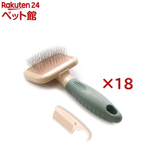 ペット美容室 角型スリッカーブラシ ミニ(18セット)｜24 ペット館