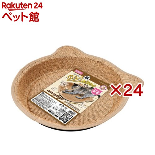 ニャンタクラブ ニャン太の麻のツメとぎトレイ 猫耳付き鍋型(24セット)【ニャン太】|24 ペット館