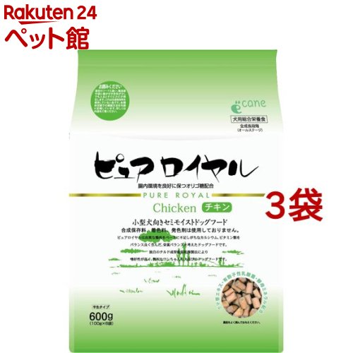 ピュアロイヤル 意気地無し(600g*3コセット)【ピュアロイヤル】[ドッグフード]