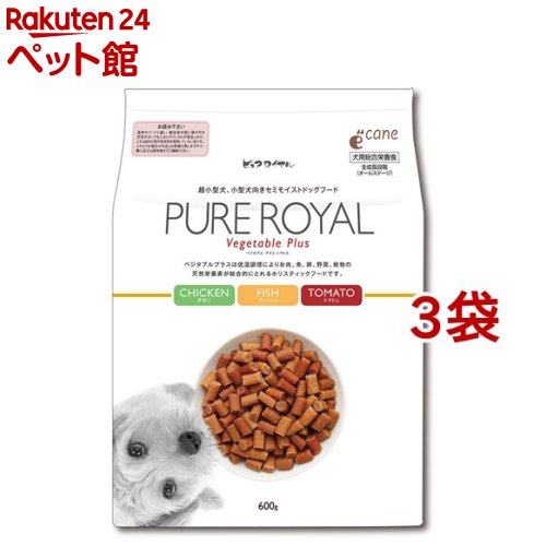 ピュアロイヤル ベジタブルプラス トマト(600g*3コセット)【ピュアロイヤル】[ドッグフード]｜24 ペット館