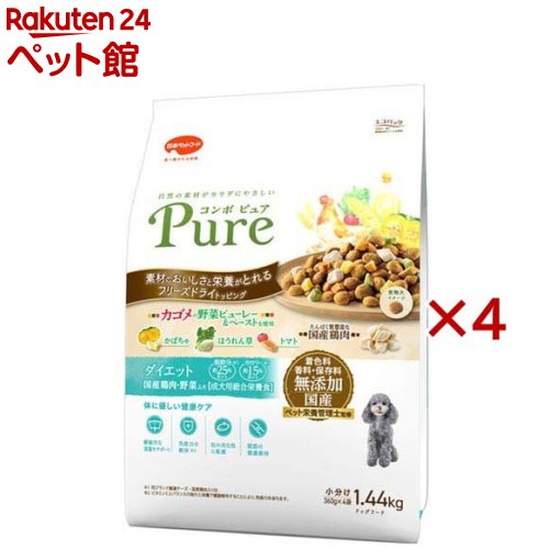 コンボ ピュア ドッグ ダイエット(1.44kg×4セット)【コンボ ピュア】|24 ペット館