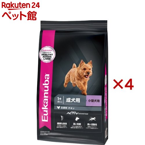 ユーカヌバ スモール アダルト 成犬用 小型犬用 1歳以上(2.7kg&times;4セット)【ユーカヌバ(Eukanuba)】｜24 ペット館