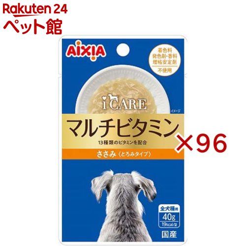 i CARE ドッグマルチビタミン ささみ とろみ印字機(12袋入×8仕掛ける(1袋40g))【i CARE(アイケア)】