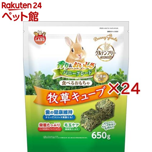 バニーグレード 馬糧正六面体(650g×24書き割り)【ミニマルランド】