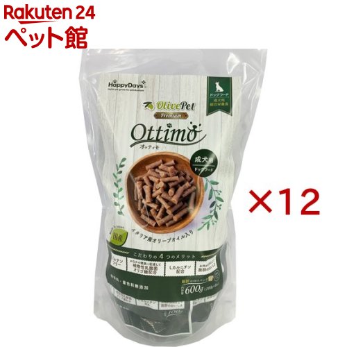 HappyDays Olive Petプレミアム オッティモ 成犬用(6袋入×12セット(1袋100g))【HappyDays】|24 ペット館