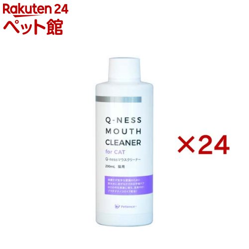 Q-ness マウスクリーナー 猫用(200ml&times;24セット)｜24 ペット館