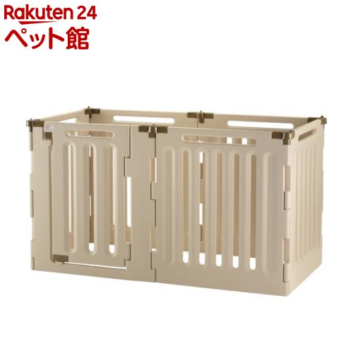 リッチェル 愛玩動物用 3通い路倶楽部 6面90H ベージュ(1台)