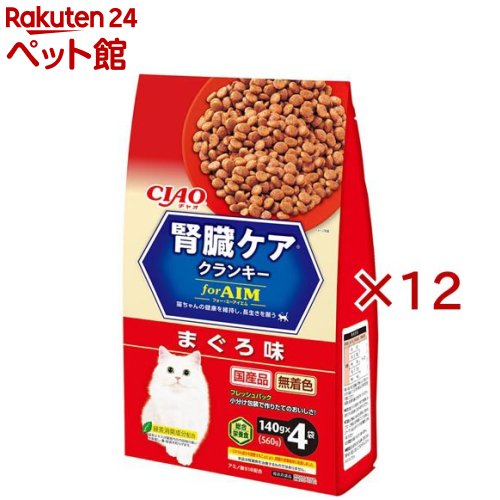 チャオ 腎の臓ケアクランキー まぐろ味(4袋入×12仕掛ける(1袋140g))