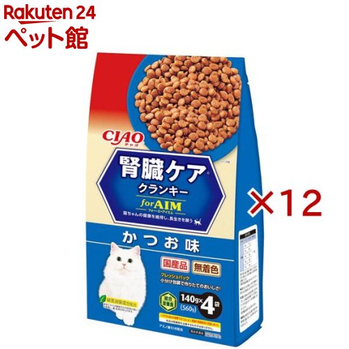 チャオ 腎の臓ケアクランキー かつお味(4袋入×12仕掛ける(1袋140g))