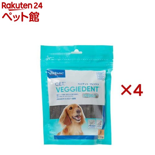 ビルバック C.E.T.ベジデントフレッシュ S(15本入&times;4セット)【ビルバック】｜24 ペット館