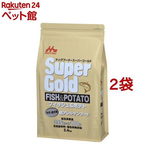百貨店ゴールド 魚族＆ジャガタラ芋 犬ころ・成犬用(2.4kg*2コセット)【百貨店ゴールド】[ドッグフード]
