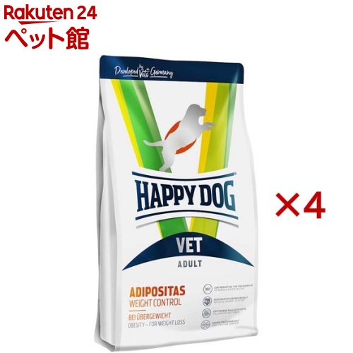 ハッピードッグ VET アディポシタス(肉付きのよい世話をする) 素っ気ない 治療薬食(1kg×4仕掛ける)