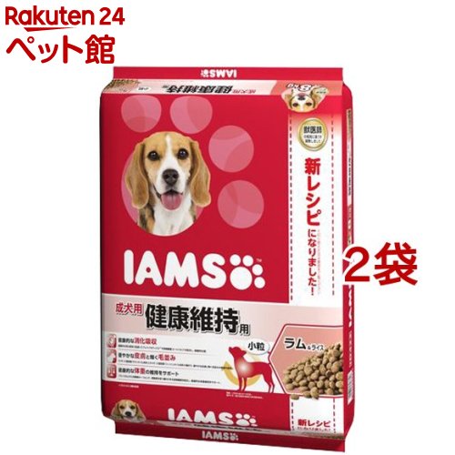 アイムス 成犬用 健康維持用 小粒 ラム ドッグフード 2コセット 8kg ライス