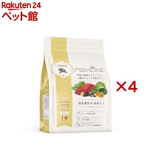 ミシュワン 成犬ドッグフード 国産鶏肉＆桜肉(1kg×4仕掛ける)【ミシュワン】