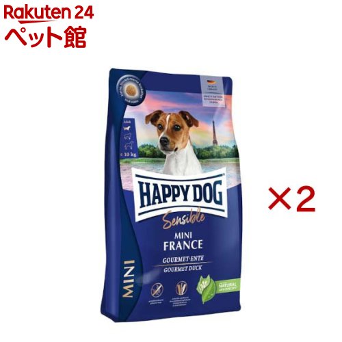 ハッピードッグ ミニ センシブル 小型犬 ミニ フランス 鴨肉＆ポテト(4kg×2セット)