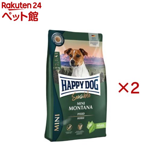 ハッピードッグ ミニ センシブル 小型犬 ミニ モンタナ 馬肉＆ポテト(4kg×2セット)