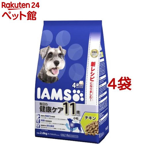 アイムス 11歳以上用 毎日の健康ケア チキン 小粒(2.6kg*4コセット)【d_iams】【アイムス】[ドッグフード]