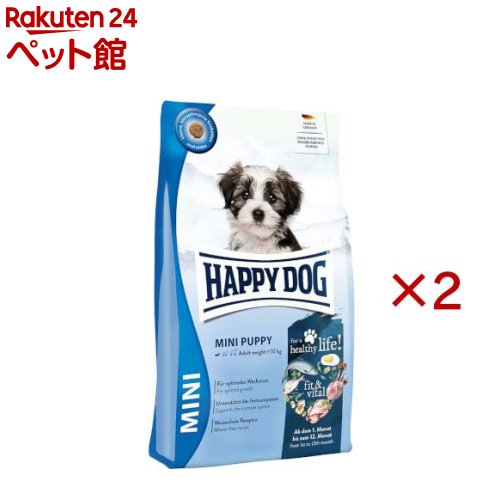 ハッピードッグ ミニ フィット＆バイタル 小型犬 ミニ パピー(4kg×2セット)