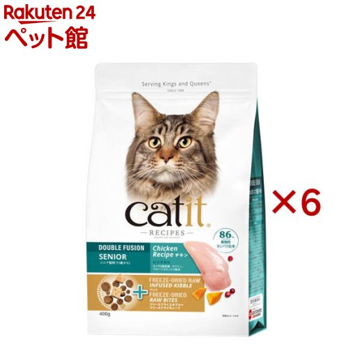 Catit Recipes シニア猫用 11歳から(400g×6セット)【catit】