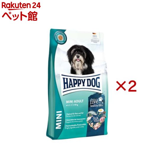 ハッピードッグ ミニ フィット&バイタル 小型犬 ミニ アダルト(4kg×2セット)|24 ペット館