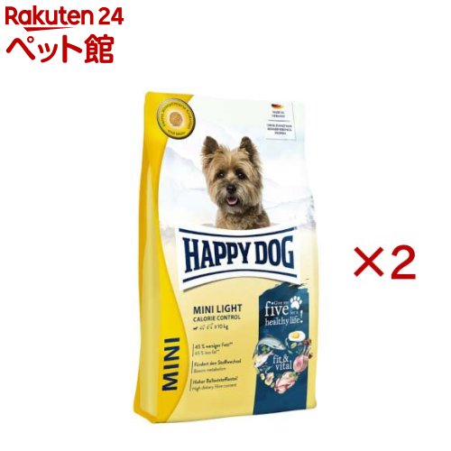 ハッピードッグ ミニ フィット&バイタル 小型犬 ミニ ライトカロリーコントロール(4kg×2セット)|24 ペット館