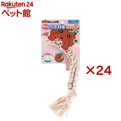 ドギーマン 毎日ハミガキコットン スティック Sサイズ(24セット)【ドギーマン(Doggy Man)】｜24 ペット館