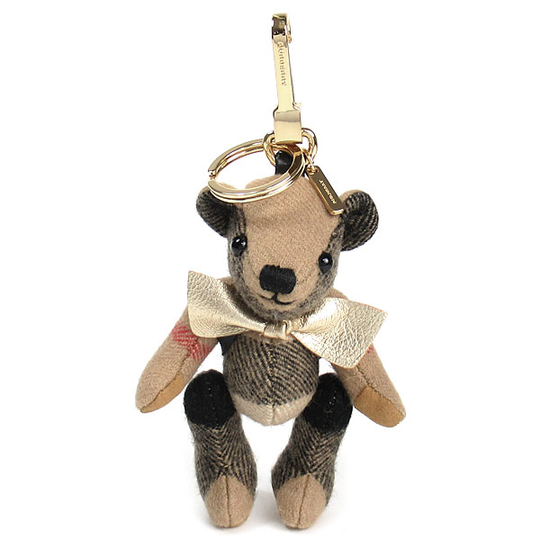 在庫限り 無料母の日ラッピング バーバリー ロンドン Burberry キーホルダー レディース バッグチャーム キーリング カシミア チェック柄 熊 クマ トーマスベア ナスカン付き ブランド バーバリー正規品販売店 直営アウトレット店より直輸入 専門ショップ Www