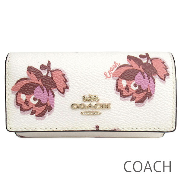 交換無料 コーチ Coach キーケース レディース 6連 花柄 ブランド コーチ正規品販売店 直営アウトレット店より直輸入 あす楽 超 人気 Hughsroomlive Com