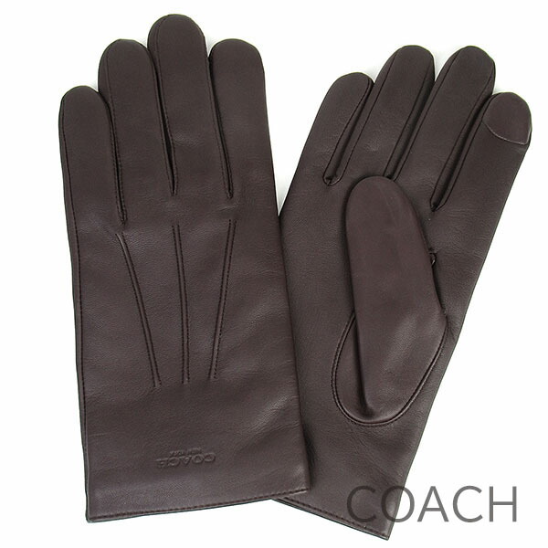 コーチ Coach 手袋 メンズ グローブ 手ぶくろ スマートフォン対応 スマホ対応 レザー 送料無料 ネコポス メール便 ブランド コーチ正規品販売店 直営アウトレット店より直輸入 Kiev24 Com