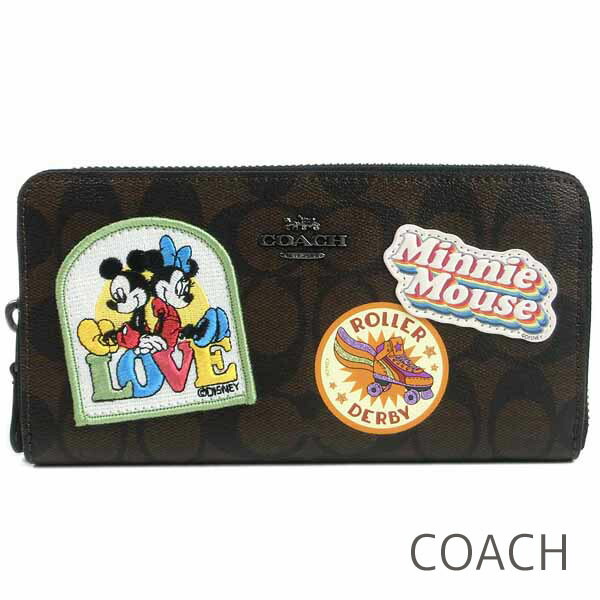 楽天市場 コーチ Coach 財布 長財布 ディズニー コーチ ミニーマウス Disney Coach コラボレーション 限定商品 レディース シグネチャー ラウンドファスナー 送料無料 ブランド コーチ正規品販売店 直営アウトレット店より直輸入 ニューヨークコレクション