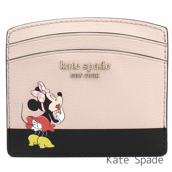 Rakuten ケイトスペード Kate Spade パスケース レディース 定期入れ カードケース ディズニー ミニーマウス Disney コラボ商品 レザー ネコポス メール便 ブランド ケイトスペード正規品販売店 直営アウトレット店より直輸入 あす楽 配送員設置送料無料