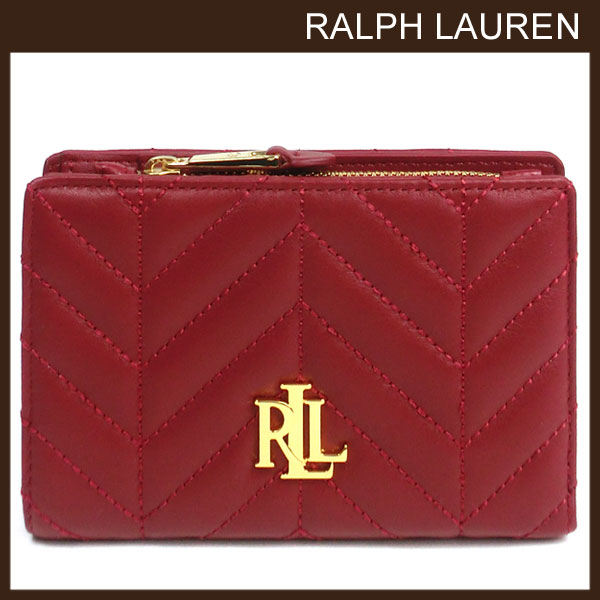 日本人気超絶の Ralph バッグ Lauren 財布 レディース 二つ折り財布 二つ折り財布 二つ折り ローレン キルティング レザー ラルフローレン Lauren ラルフ ラルフローレン正規品販売店 送料無料 ブランド 直営アウトレット店より直輸入 ニューヨーク