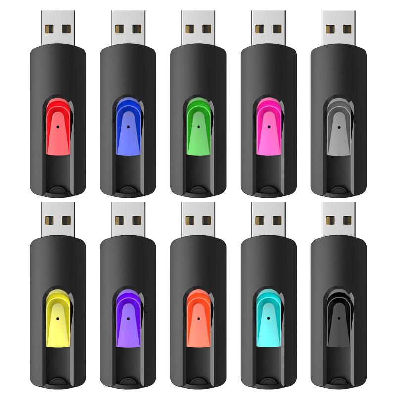 RAOYI USB閃光電球運転 USB 2.0 記憶装置突っ支い棒 バルク風呂敷き包み 16GB 総締め運転 飛び降りる運転 スイベルペンドライブ 5色 黒いこと 青色 シアン 緑であること オレンジ色…