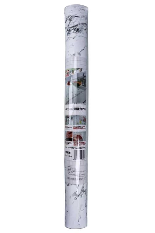 ふわピタフルサイズシリコン調理台マット 大理石調 60cm×90cm 1枚入|ホワイトサンタ