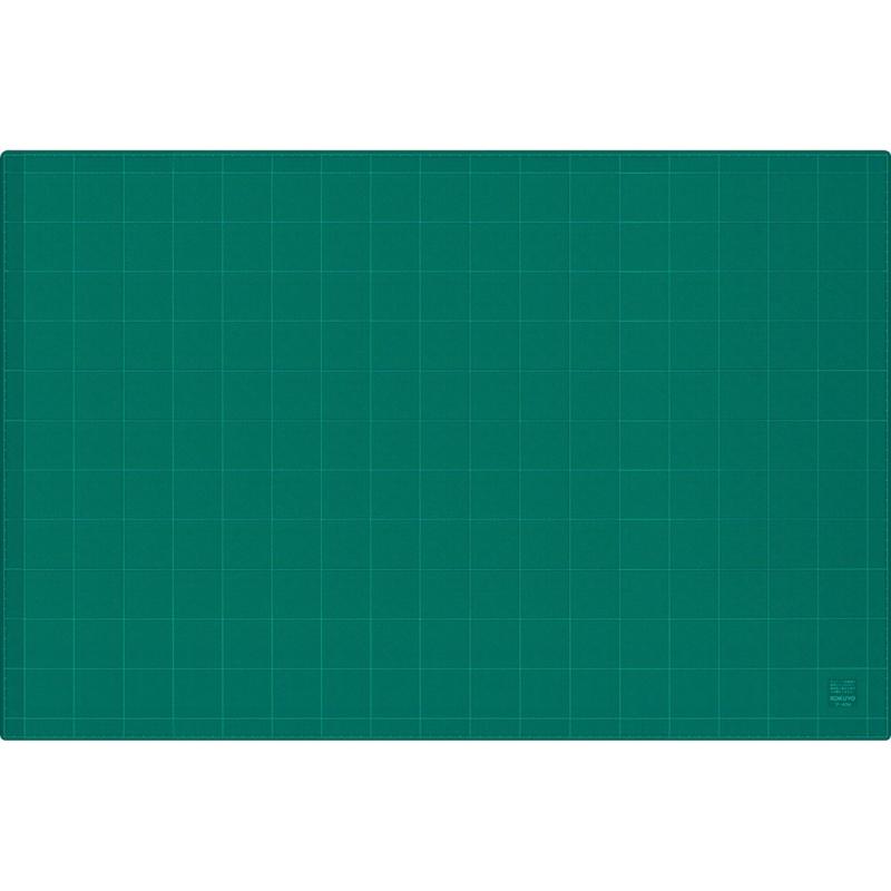 コクヨ カッティングマット 3mm厚 グリーン 両面 方眼罫 600&times;900mm マ-44N｜ホワイトサンタ