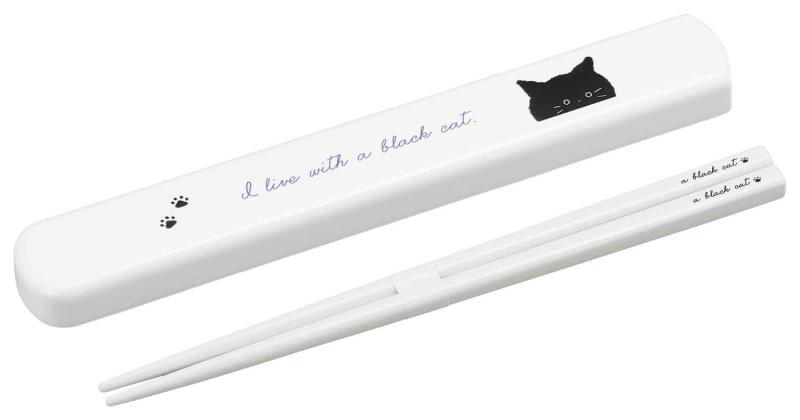 OSK 引きフタ箸箱セット black cat HS-16画像