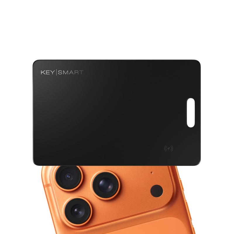 KEYSMART SmartCard Thin Wallet Tracker Card, Rechargeable &amp; Reusable, Versatile Lanyard Slot or Keychain Hole｜ホワイトサンタ