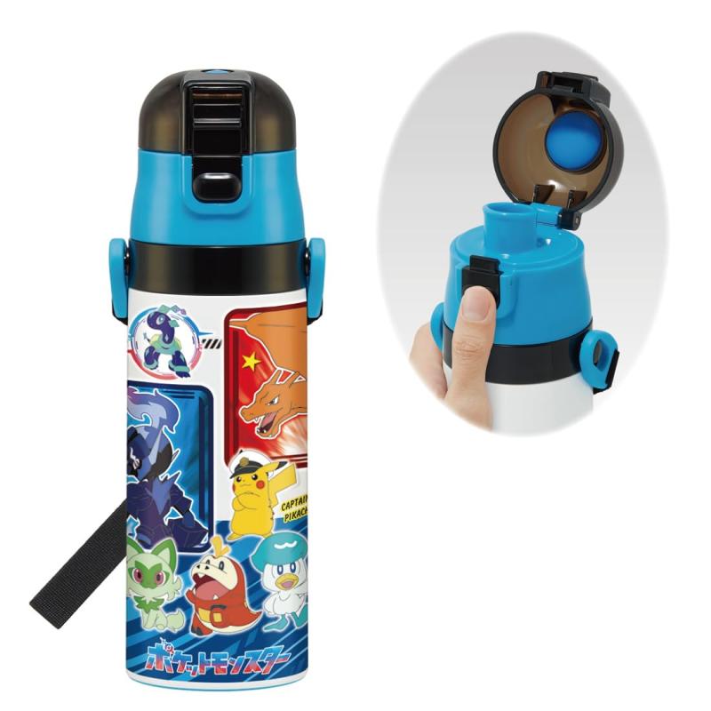 スケーター(Skater) 水筒 子供用 直飲み 470ml ポケモン 24 男の子 保冷専用 ステンレス 軽量タイプ waterbottle スポーツボトル キッズ こども 水瓶 SDC4-A